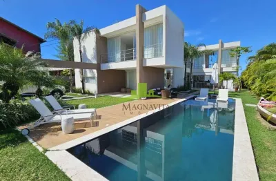 Casa à venda em busca vida, buscaville, 4 suítes, 480m², piscina, área gourmet, 6 vagas. condomínio com lazer completo.