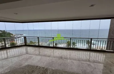 Palazzo sulmare | apartamento | 320m² | 4 suítes | master com closet | nascente | vista mar | ampla varanda | 3 vagas | rio vermelho