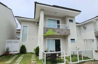 Casa à venda no miragem, lauro de freitas, 160m², 3 quartos, 1 suíte, energia solar, área gourmet, 2 vagas, condomínio privativo, r$ 860.000,00