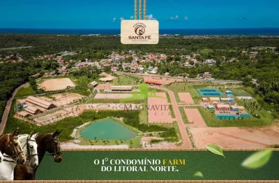 Terreno de 900 m² à venda no condomínio fazenda santa fé, litoral norte | condomínio estilo fazenda | 900m² | lazer completo | r$ 360.000