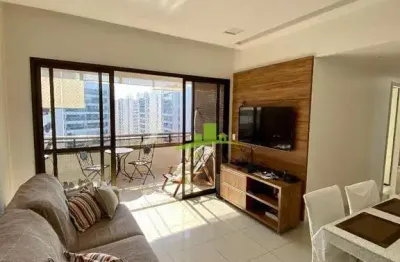 Apartamento à venda no alphaville salvador | 2 quartos reversível para 3 | 79m² | andar alto | varanda com reiki | 2 vagas | lazer completo | r$ 990.