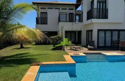 Casa de luxo em quintas de sauípe laguna, 4 suítes, 1.100m² de terreno. acesso à praia privativa. porteira fechada. r$ 1.850.000