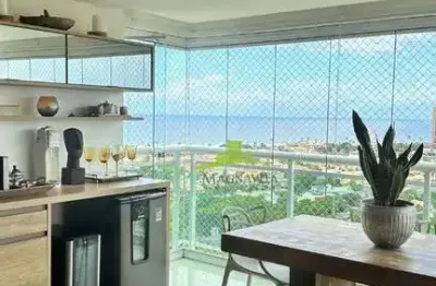 Art residence, apartamento de alto padrão à venda, patamares, 144m², 3 suítes, varanda gourmet. vista mar. 3 vagas. salvador. r$ 1.560.000,00