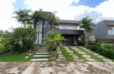 Casa de luxo à venda no alphaville litoral norte 1, 340m², 4 suítes, piscina pedra hijau, energia solar, alto padrão, conforto e exclusividade!