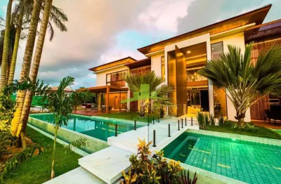 Casa de luxo à venda no la laguna, praia do forte, 654m², 5 suítes, piscina 120m², área gourmet, 6 vagas. alto padrão com elegância e exclusividade