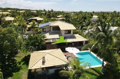 Reserva imbassaí. casa de praia à venda no alto das bromélias, 453m², 4 suítes, piscina privativa, espaço gourmet, porteira fechada. litoral norte