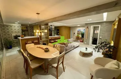 Ludco greenville. lindo apartamento alto padrão à venda 134m², 3 suítes. gabinete, varanda gourmet, porteira fechada, andar alto, reformado. patamares