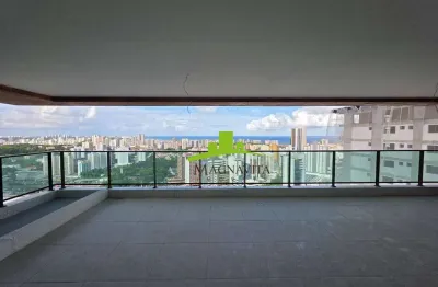 Belvedere hill residence. apartamento alto padrão à venda 4 suítes, 210m², vista mar, varanda gourmet, nascente, caminho das árvores. sofisticado!