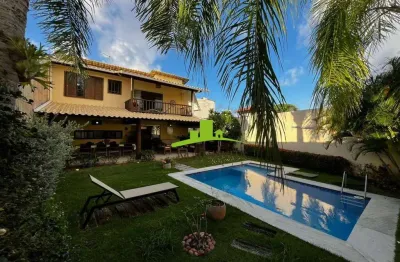 Vilas do atlântico. casa à venda 280m², 3 suítes, piscina, varanda gourmet, energia solar, alameda fechada, alto padrão, oportunidade única!