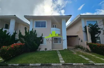 Casa à venda com 180m². foz do joanes, villa di santorini. 4 quartos, 3 suítes, área gourmet, nascente. segurança 24h. proximo a praia de buraquinho