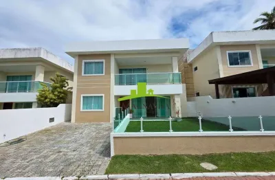 Jardim tropical buraquinho, casa à venda com 4 quartos, 3 suítes, 199m², área gourmet com churrasqueira, nascente, varanda. condomínio com lazer.