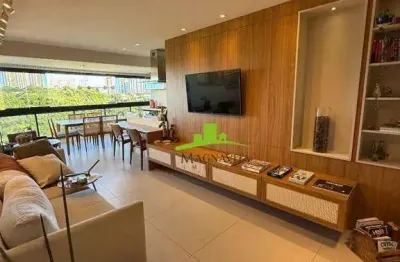 Alphaville salvador, apartamento para locação, 2 quartos, 1 suíte com closet, 90m², porteira fechada, cozinha americana, sala ampliada, 2 vagas.