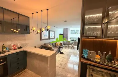 Vitória loft. apartamento duplex alto padrão à venda, 1 quarto, sala, closet, 1 vaga, porteira fechada - decorado, climatizado, pier e acesso ao mar