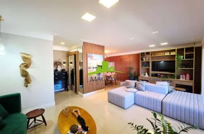 Residenza orizzonte reale. apartamento à venda 195m², 3 suítes, vista mar, varanda gourmet, nascente, alto padrão, 3 vagas, patamares