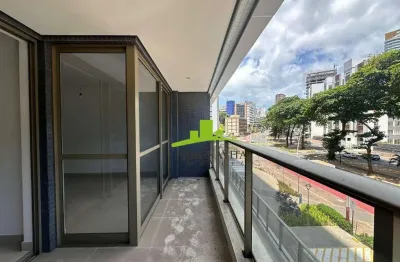 Beach class salvador. apartamento à venda 1 quarto 39m², vista para avenida, ideal para camarote privativo no carnaval, acesso à praia. lazer completo