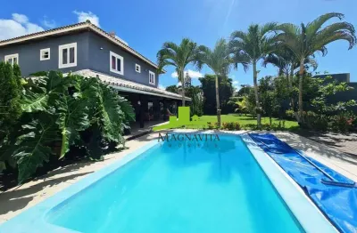 Priscila dutra. casa alto padrão à venda com 4 suítes, 360m², piscina, área gourmet, energia solar, 750m² de terreno, vilas do atlântico. oportunidade