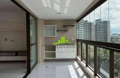 Alphalife residence, alphaville salvador. apartamento à venda, 3 suítes, master com closet, 129m², varanda gourmet, 2 vagas, alto padrão, andar alto