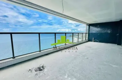Undae ocean ondina, apartamento 4 suítes à venda, 303m², varandas, vista mar frontal, alto luxo, 4 vagas soltas. acesso direto à praia. alto padrão