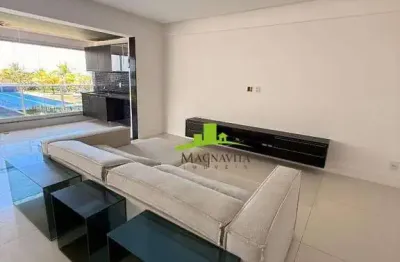 Hemisphere sul. apartamento 3 suítes à venda, 166m², varandão gourmet com cortina de vidro, sala ampliada, cozinha americana, climatizado. 03 vagas