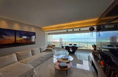 Hemisphere 360º. apartamento de luxo à venda 142m², 3 suítes, vista mar deslumbrante. nascente. sala ampla e varanda integrada. 3 vagas. alto padrão