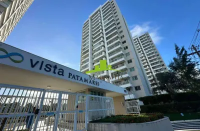 Condomínio vista patamares. apartamento reformado e mobiliado à venda com 80m², 3 quartos, 1 suíte, varanda integrada, nascente, pronto para morar!