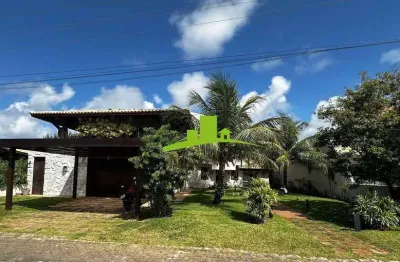 Condomínio interlagos casa de luxo à venda, 5 suítes, gabinete, 510m², vista e acesso à lagoa, piscina, área gourmet, porteira fechada energia solar