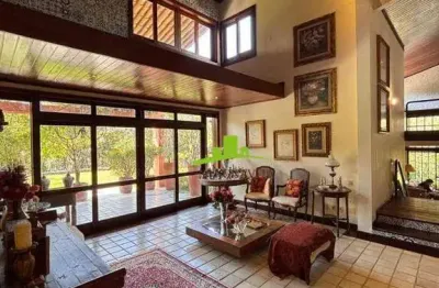 Encontro das águas. casa alto padrão à venda, 6 quartos, 4 suítes, 550m² construídos, terreno 5.500m², frutíferas, armários, localização nobre