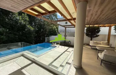 Alphaville 1. Casa De Luxo À Venda, 352m², 4 Quartos, 3 Suítes, Piscina Privativa, Espaço Gourmet, Porteira Fechada, Mobiliada com Piscina Privativa