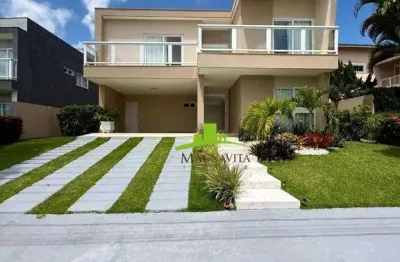 Alphaville Litoral Norte 1. Casa 5 Suítes à Venda, 290m², Alto Padrão, Piscina, Espaço Gourmet, Pronta p/ Morar, Valor Abaixo do Mercado, Oportunidade