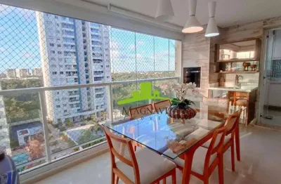 Atmos Greenville, Apartamento Alto Padrão à Venda, 116m², 2 Quartos com Closet Reversível para 3/4, Varanda Gourmet com Churrasqueira, Vista Livre!