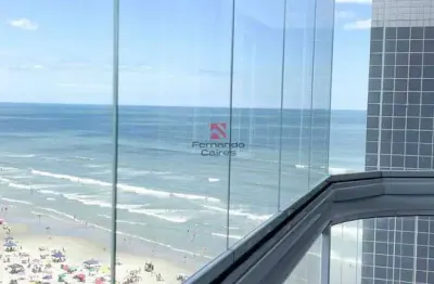 Apartamento frente mar mobiliado com sacada gourmet e vista incrível no maracanã