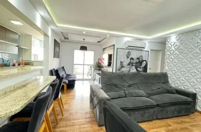 Apartamento com sacada gourmet e lazer completo na guilhermina, praia grande