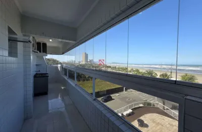Apartamento frente mar 02 dormitórios 01 suíte lazer completo vista mar mirim