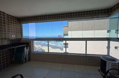 Apartamento semi novo 2 dorm 1 suíte sacada gourmet e vista mar no bairro mirim