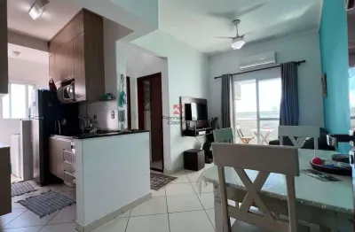 Apartamento 1 dormitório com sacada gourmet e lazer no litoral - caiçara