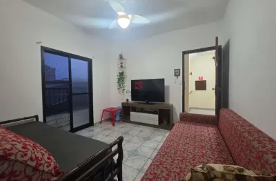 Apartamento 1 dormitório com 2 varandas e garagem privativa no ocian