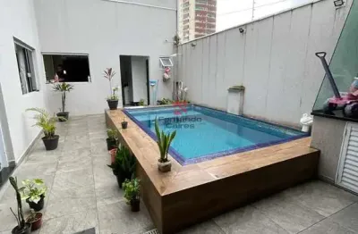 Sobrado de esquina com piscina e espaço gourmet – ocian / praia grande-sp