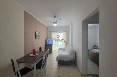 Apartamento semi mobiliado a 50 metros do mar com lazer completo e portaria 24h