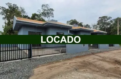 Aluguel mensal - casa nova em itapoá, esquina, com 2 quartos
