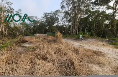 Terreno limpo e demarcado a 3 quadras do asfalto no balneário uirapuru - pronto para construir!