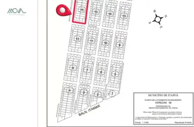Terreno para investimento em itapoá -  possível parcelamento direto com o proprietário  no balneário veredas