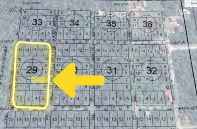Terreno proximo ao porto itapoá, localizado no balneário farol do itapoá, 880 metros do mar.