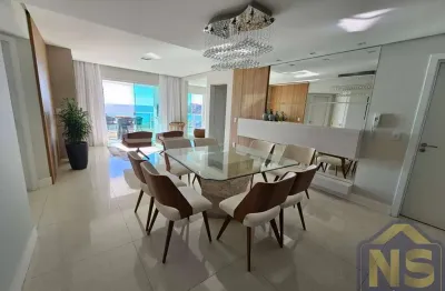Cobertura mobiliada com vista para o mar em cabeçudas, itajaí sc