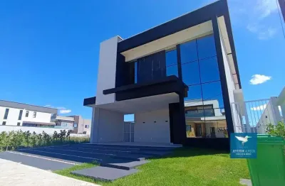 Casa duplex nova com varanda gourmet e piscina privativos na cidade alpha (terras alphaville 04), 241,29m2, 04 suítes, gabinete, varandão, 04 vagas
