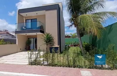 Lançamento! casa duplex em condomínio de alto padrão com 03 ou 04 suítes em fortaleza próximo a av. maestro lisboa, plantas de 125m2 e 105m2, até 04 vagas