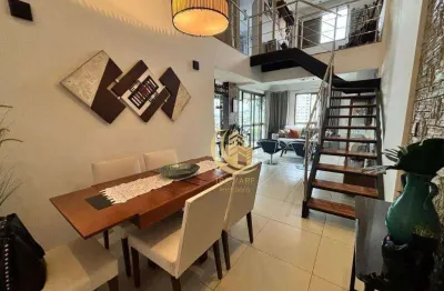 Apartamento duplex com 2 dormitórios à venda, 108 m² por r$ 650.000,00 - centro - taubaté/sp