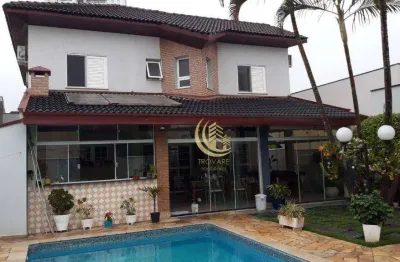 Sobrado com 4 dormitórios à venda, 370 m² por r$ 2.300.000,00 - condomínio village taubaté - taubaté/sp
