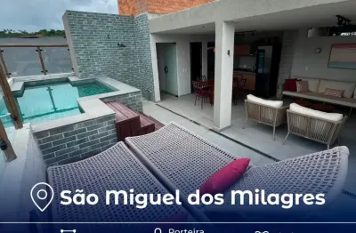 Cobertura com 3 quartos à venda na Rua Vereador Lamenha Couto, 000, Praia do Riacho, São Miguel dos Milagres