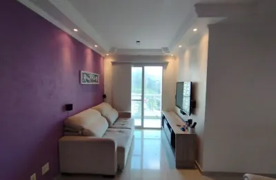 Apartamento com sacada e semi mobiliado a venda/permuta em são bernardo do campo-santa terezinha