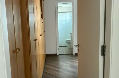 Apartamento semi mobiliado com varanda para locação no brooklin